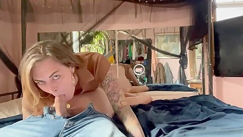 Ts Diana Dee Let’s Step daddy Maintenance Man Spank Her Suck Her And Gives Her A Load In Mouth